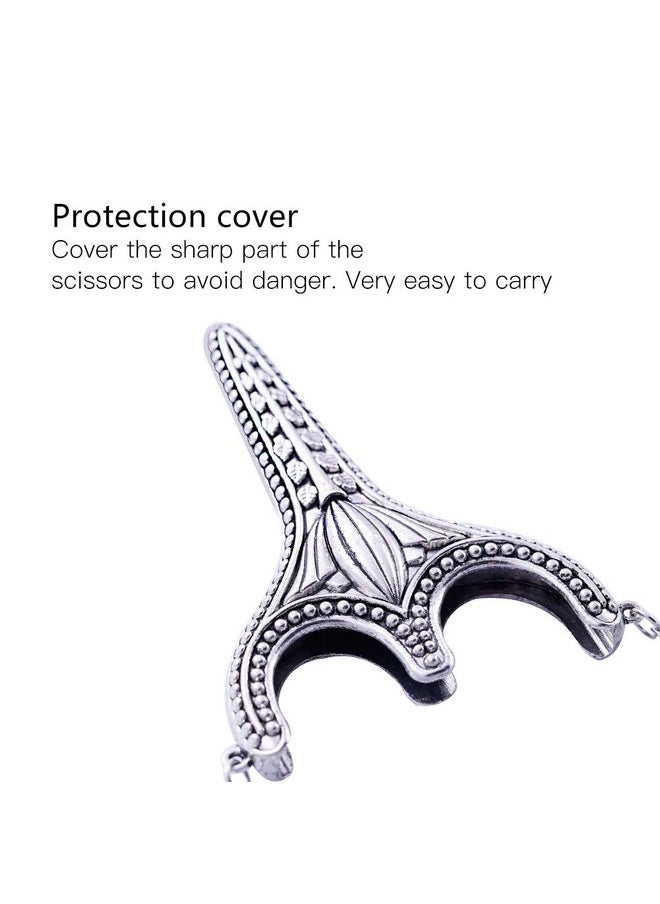 Butuze - Embroidery Scissors Stainless Steel Safety Scissors Thread Cutter With Sheath Sewing Needle Case Awl Thimble For Sewing Cutting Art Work Embroidery Needlework - Image 1