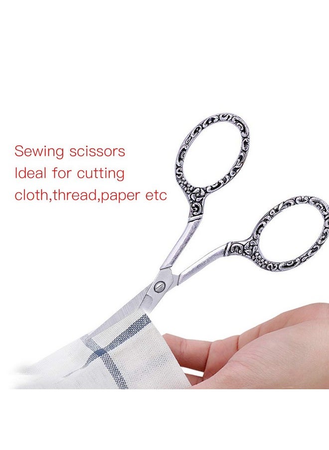 Butuze - Embroidery Scissors Stainless Steel Safety Scissors Thread Cutter With Sheath Sewing Needle Case Awl Thimble For Sewing Cutting Art Work Embroidery Needlework - Image 1