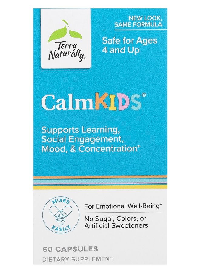 Terry Naturally Calm Kids Ages 4 and Up 60 Capsules
