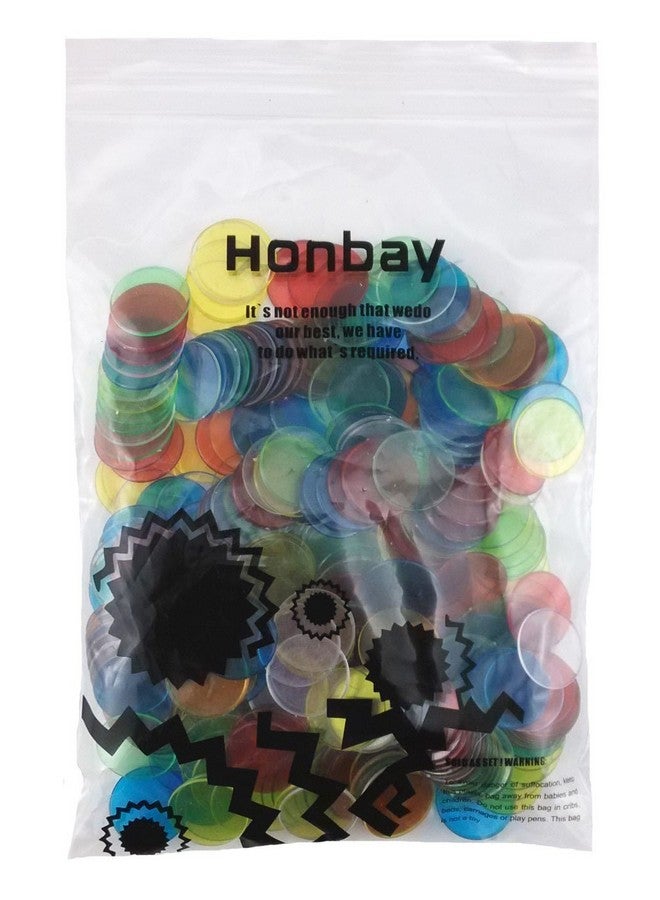 Honbay 300pcs Mix Color Translucent Bingo Markers Bingo Counting Chips - Image 5