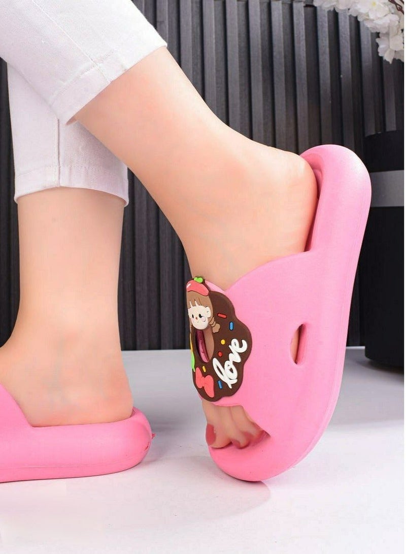 Women's Rose Rubber Slippers