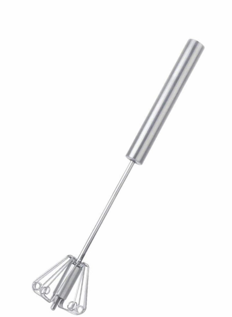 KASTWAVE Lakobos Stainless Whisks, Easy Whisk Hand Push Egg Beater Mixer, Easy Use and Save Much Energy During Beating Mixing Stirring for Kitchen for Blending,... - Image 1
