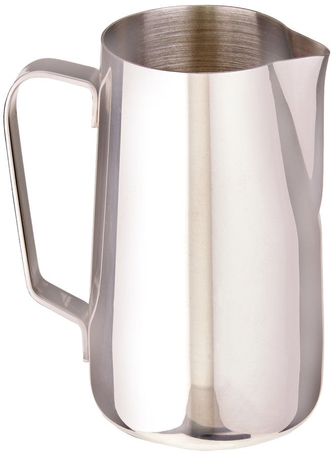 Rattleware 12 oz Macchiato Milk Frothing Pitcher Premium Stainless Steel Latte Art Pitcher with Drip Resistant Spout and Comfortable Handle for Home Cafe Barista Restaurant and Commercial Espresso Use