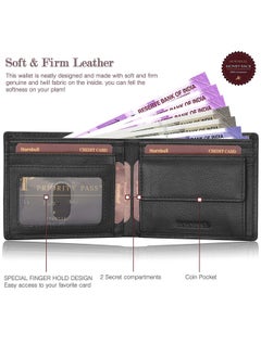 HORNBULL HORNBULL Maddison Men's Genuine Leather Wallet (MW118 Black)  - Image 3