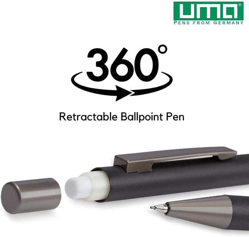 UMA Retractable Ballpoint Pen - Sky Blue - Image 2
