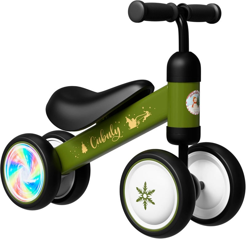 Cubuly Baby Balance Bike for Toddlers 1-2 | Christmas Exclusive Kids Balance Bike with Colorful Lighting Wheels | Limited Edition Baby Bike 1-2 Years | Perfect for Boys & Girls - Image 1