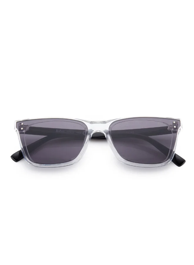 Lee Cooper Pc Sunglasses Clear Frame Grey Mirror Lens 62mm  - LC1208C02