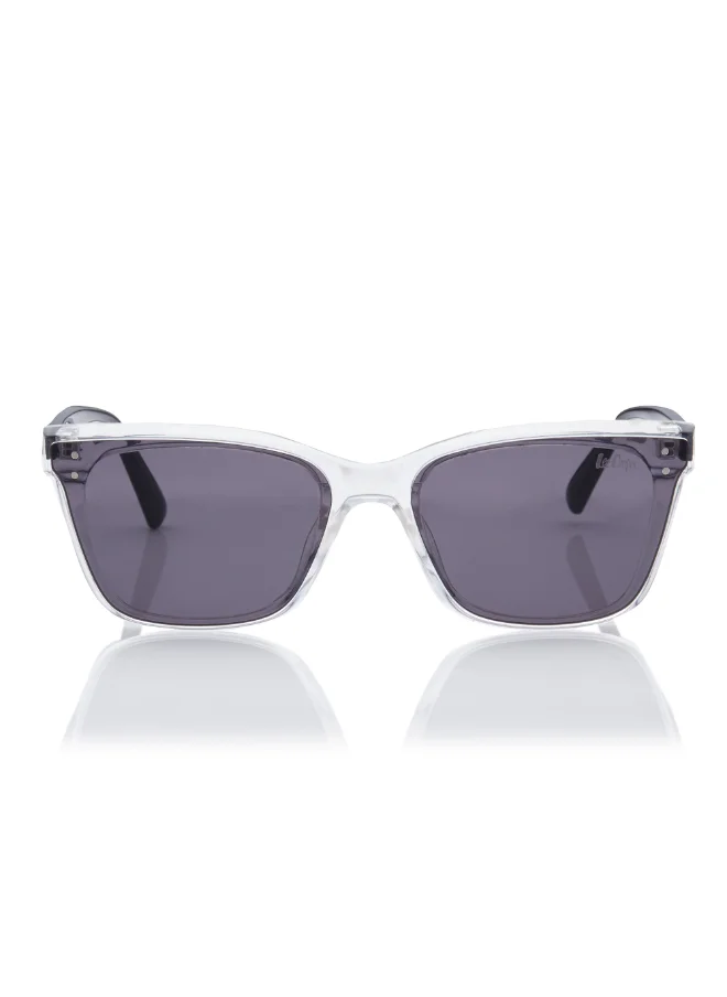 لي كوبر Pc Sunglasses Clear Frame Grey Mirror Lens 62mm  - LC1208C02