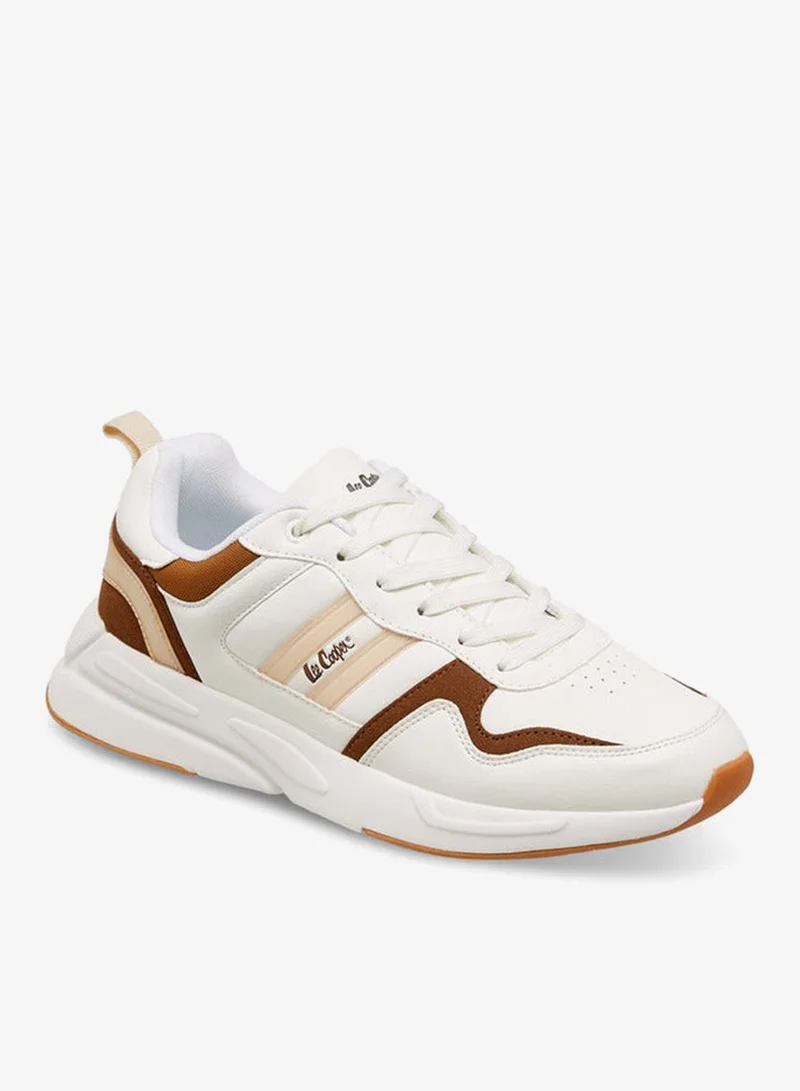 لي كوبر حذاء رياضي رجالي برباط وألواح مع شريط سحب