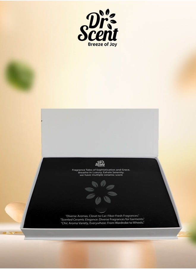 Dr Scent Dr Scent Ceramic Scent Gift Box | Includes 4 Essential Oils: (10ml each) – Perfect for Home Aromatherapy, Relaxation & Luxury Ceramic Diffuser Experience  - Image 4