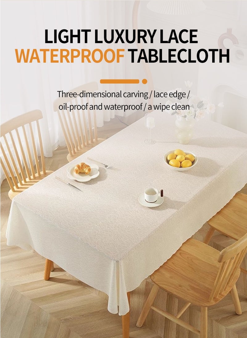BEIRUI PVC tablecloth waterproof anti-scald and oilproof no-wash, coffee table cloth plastic tablecloth, cuttable tablecloth 137cm*180cm - Image 3