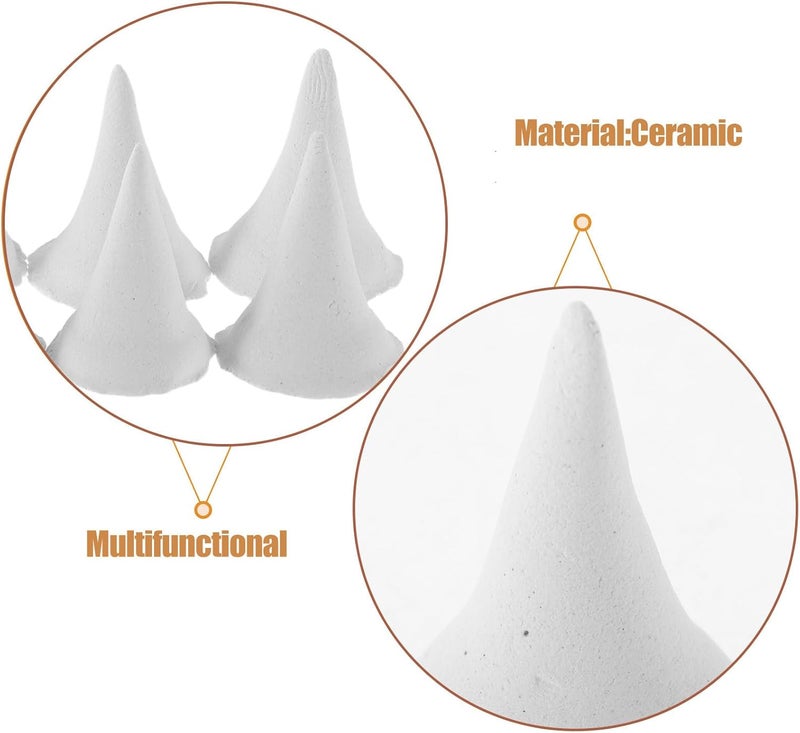 HOODANCOS 10pcs Kiln Support Pins Ceramic Refractory Alumina Cone Firing Tools for Pottery and Clay Sculpting Even Heat Distribution for Ceramic Kiln Accessories - Image 3