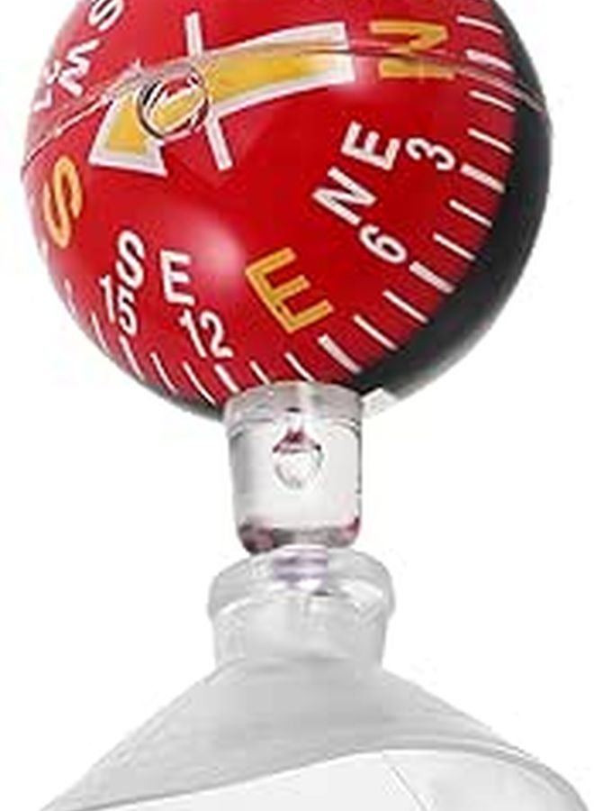 38 ملم لوحة القيادة سيارة بوصلة كرة مع كوب شفط للمركبات القوارب الملاحة في الهواء الطلق - Image 1