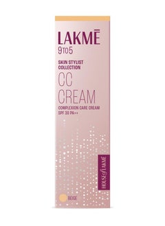 LAKME Lakme 9 To 5 Complexion Care Face CC Cream Beige SPF 30 Conceals Dark Spots and Blemishes 30 g (Packaging may vary)  - Image 2
