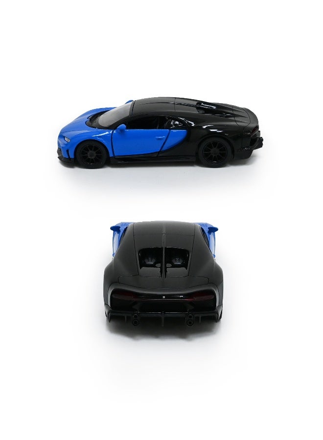Kinsmart 1:38 Scale Door Openable Pull Back Action Bugatti Chiron Super Sport Diecast Metal Alloy Toy Car - Image 3