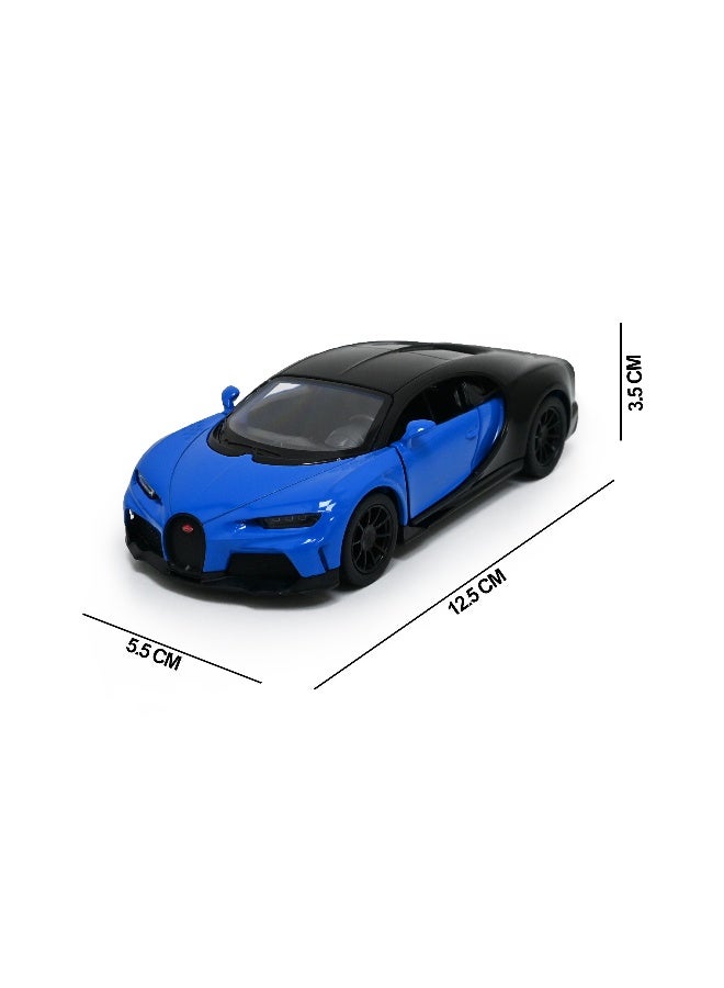 Kinsmart 1:38 Scale Door Openable Pull Back Action Bugatti Chiron Super Sport Diecast Metal Alloy Toy Car - Image 4