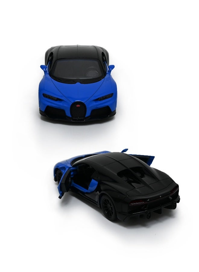 Kinsmart 1:38 Scale Door Openable Pull Back Action Bugatti Chiron Super Sport Diecast Metal Alloy Toy Car - Image 2