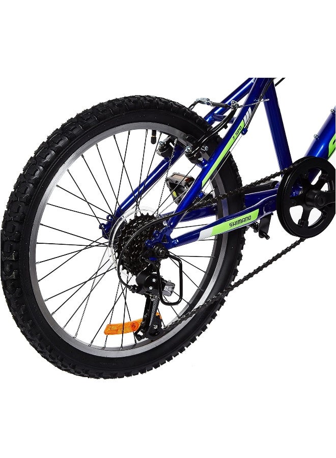 Spartan Vulcan Mountain Bike | 20 Inch Wheel Size | 7 Speed Shimano Gears | Blue Color  - Image 4