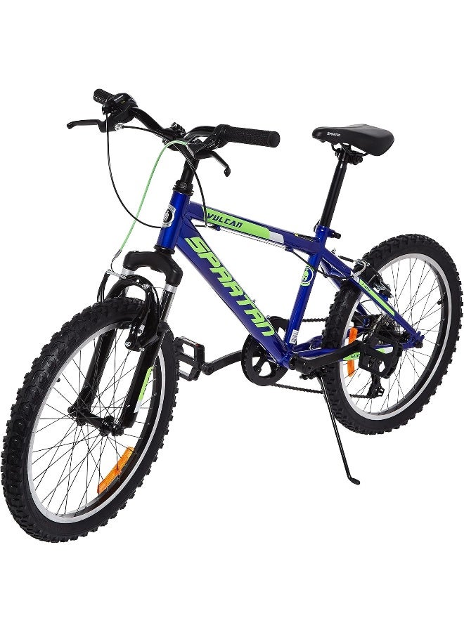Spartan Vulcan Mountain Bike | 20 Inch Wheel Size | 7 Speed Shimano Gears | Blue Color  - Image 1