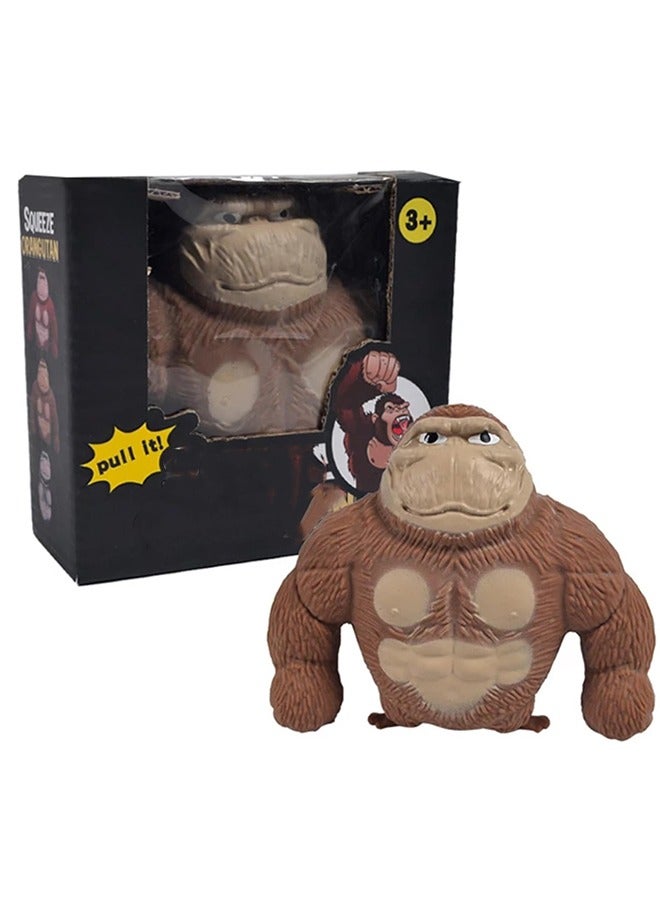 Squeeze Toys, Monkey Toy, Squishy Toy, Fun and Stress-Relieving Gorilla Toy for Kids & Adults, Perfect Sensory Tool for Anxiety, ADHD, Autism, Ideal as Birthday, Party Favors - Image 1