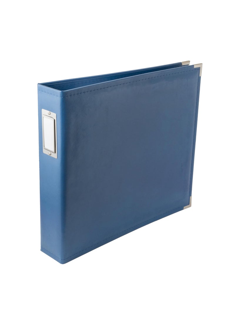 We R Memory Keepers We R Memory Keepers 12x12 Photo Album Country Blue Protect Memories  Photos Acidfree Faux Leather Snagfree Rings Includes 5 Page Protectors 