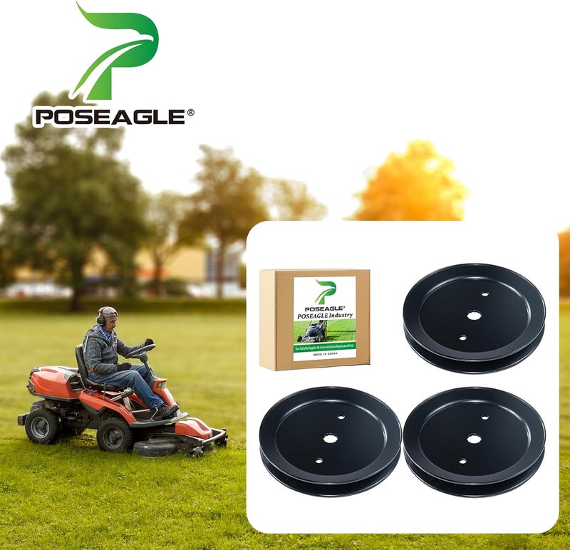 POSEAGLE 3 Pack 197473 Pulley Replaces Craftsman 195945 197473 Husqvarna 532197473 532199478 532195945 Snapper 705115 709731 for 2246LS 2346XLS PB19546LT YT1942T YTH20K46 YTH2042 Lawn Tractors - Image 2