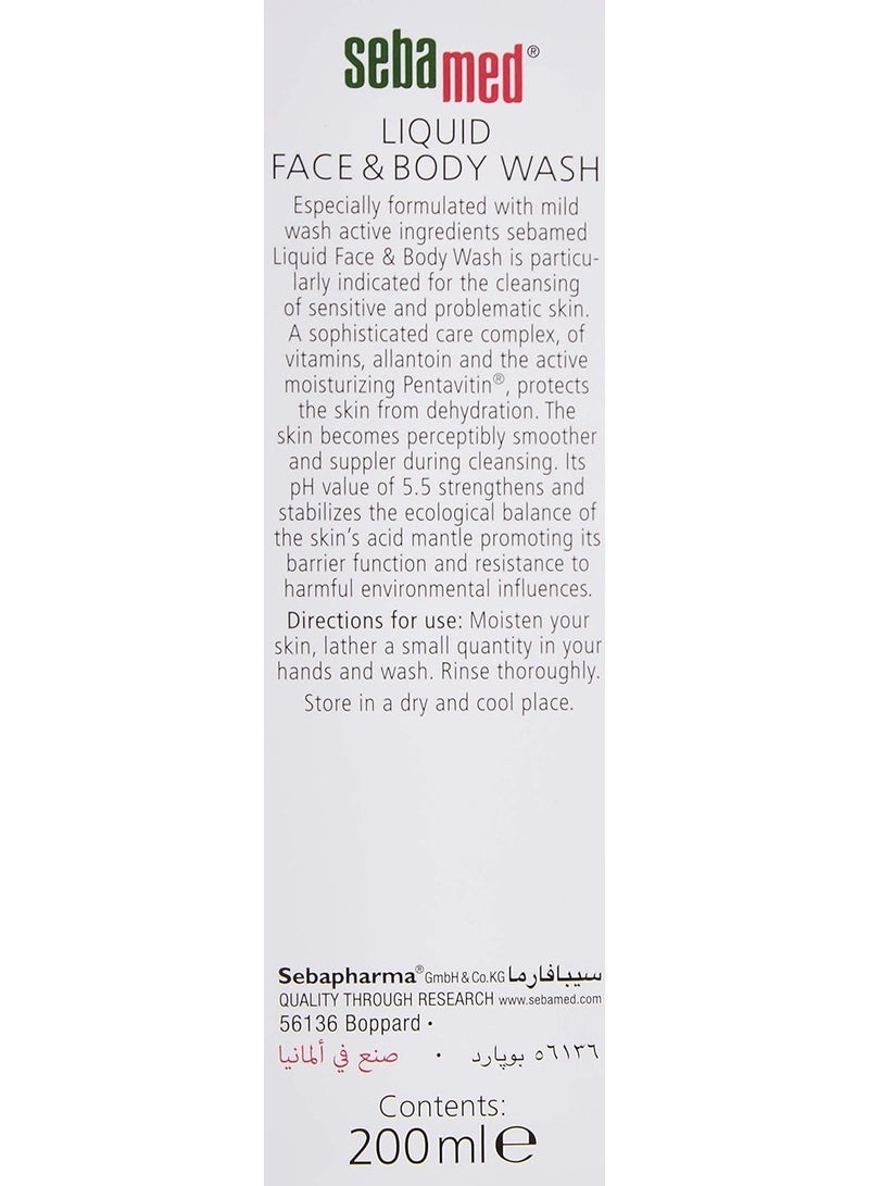 Sebamed Liquid Face & Body Wash Sensitive Skin 200 ML - Image 4