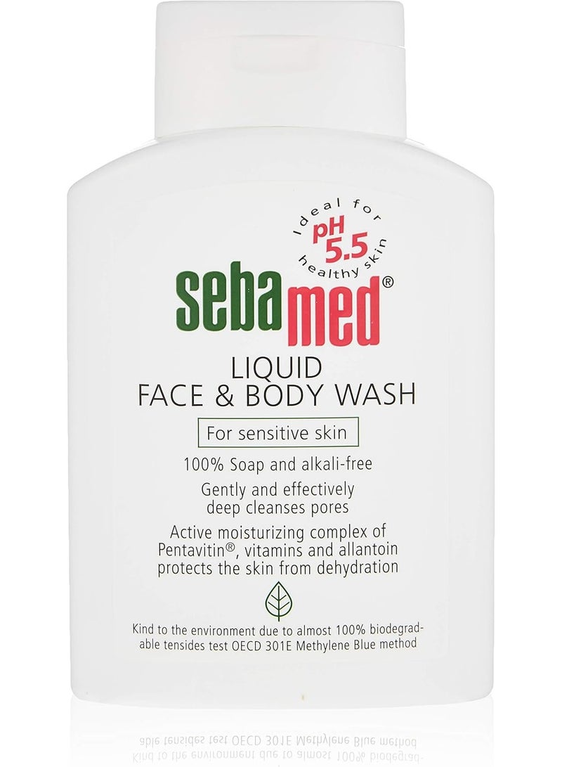 Sebamed Liquid Face & Body Wash Sensitive Skin 200 ML - Image 1
