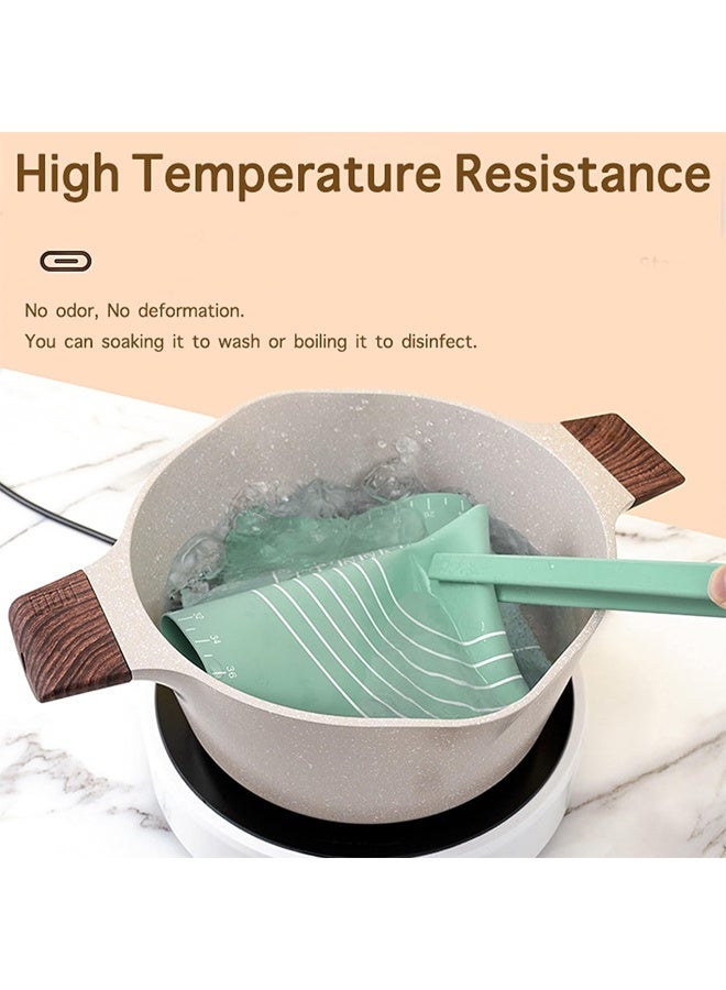 DUNISO 3 Pcs Silicone Baking Set，Reusable Nonstick Bakeware Mats with Rolling Pin and Dough Cutters，Waterproof Pastry Mat with Measurements Liner，for Making Cookies - Image 3