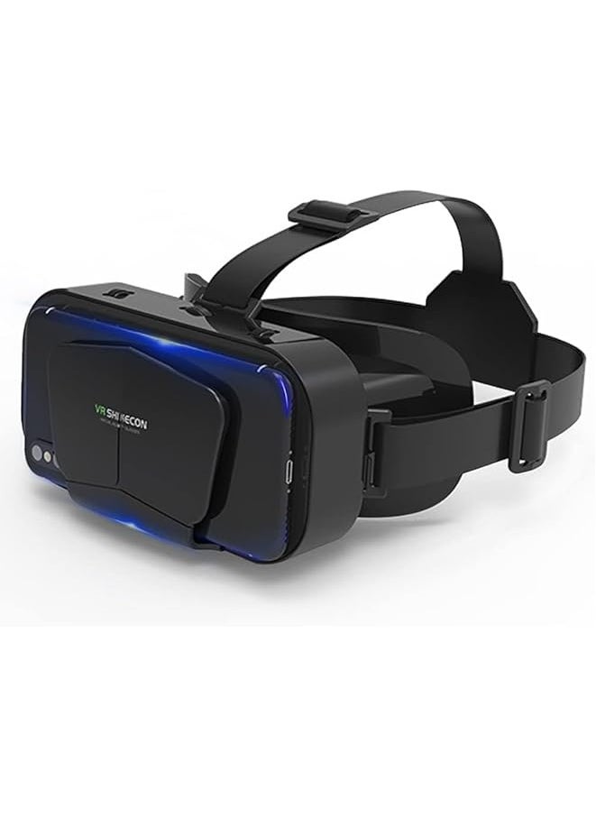 VR SHINECON VR SHINECON Virtual Reality VR Headset 3D Glasses VR Goggles for TV, Movies & Video Games, Compatibale iOS & Android Smartphone Within 4.7-7 inch Screen, Black  - Image 1