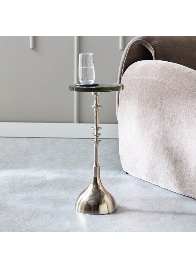 Home Box طاولة إيديث ذات السطح الزجاجي مقاس 24 × 56 × 24 سم  - Image 1