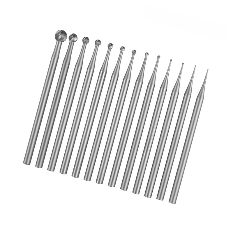 13 قطعة مجموعة بت النقش الفولاذية لصنع المجوهرات ونحت المعادن وتطعيم الفضة - Image 1