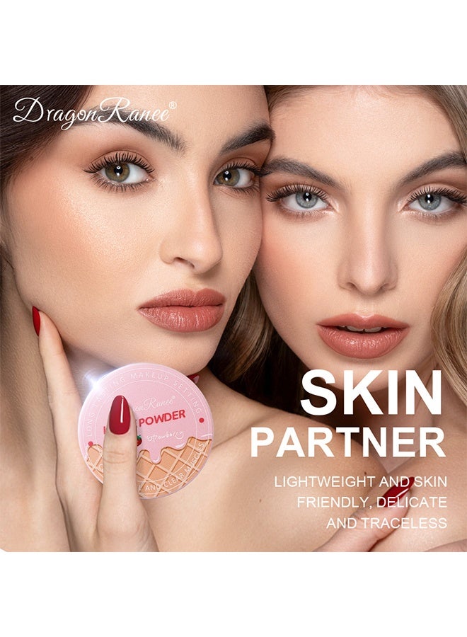 راني دراجون بودرة سائبة - 3 في 1 بودرة تثبيت مكياج الوجه ، تقليل اللمعان ، تفتيح ، مخبوز ، مكياج طويل الأمد - Image 3