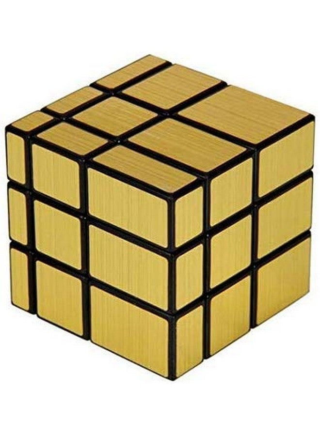 vGRASSP Mirror Magic Cube for Stress Relief - Golden Colour - 6 x 6 x 6 cm - Image 1