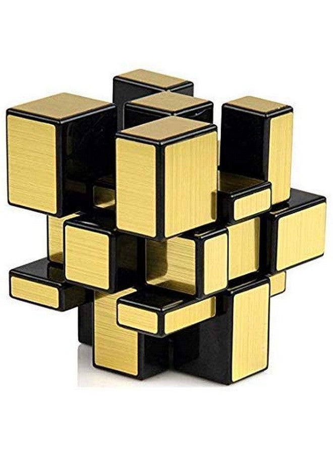 vGRASSP Mirror Magic Cube for Stress Relief - Golden Colour - 6 x 6 x 6 cm - Image 2