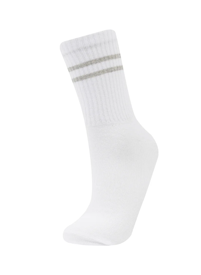 ديفاكتو 3-Pack Cotton Ring Patterned Long Socks