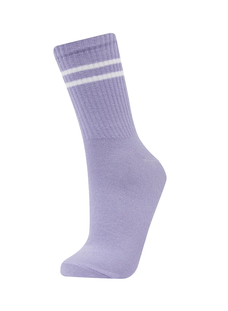ديفاكتو 3-Pack Cotton Ring Patterned Long Socks
