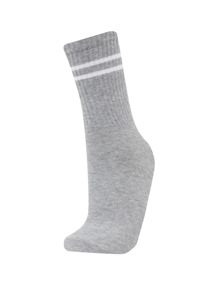 ديفاكتو 3-Pack Cotton Ring Patterned Long Socks