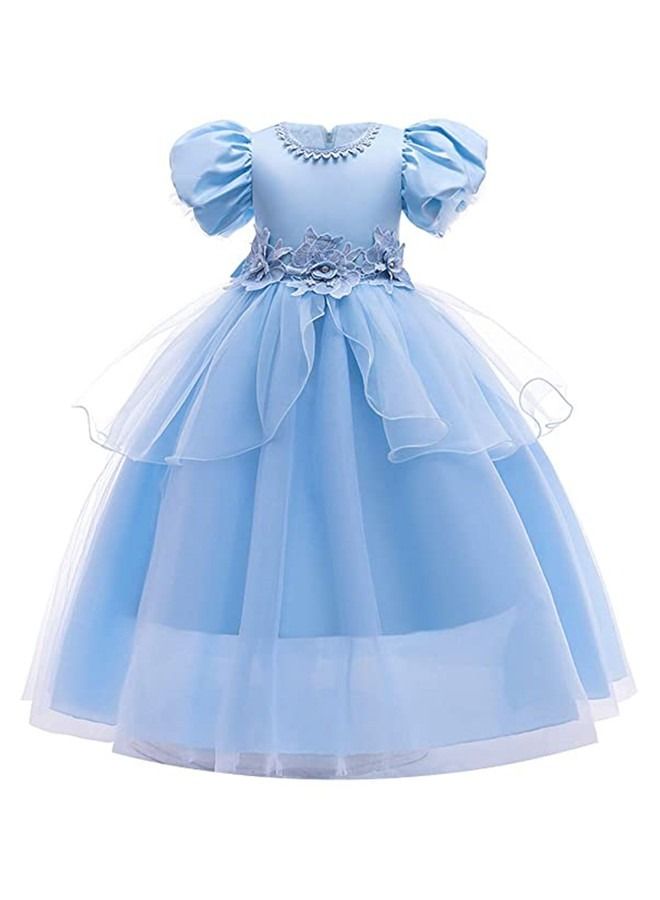 ISank Girls  Princess Birthday Dress  Costume Pageant  Evening Party Dance Ball Gown - Image 1