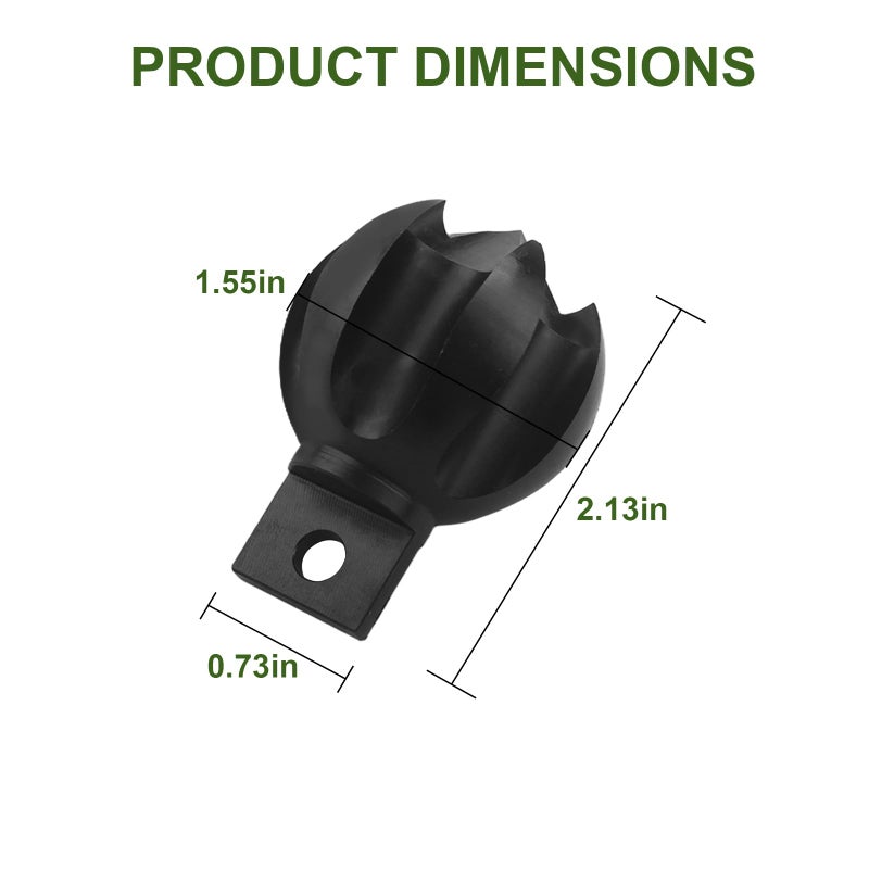 Aulpq Drain Cleaner Cutter Heads 2CG 2" Clog Chopper Multi Function Cuttin Tool, Black - Image 2