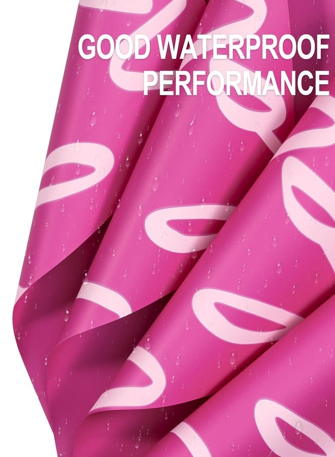 WRAPAHOLIC 20 Sheets Flower Wrapping Paper - 22.4 x 22.4 inch Hot Pink and Love Word Water-Resistant Floral Bouquet Wrapping Paper, Florist Supplies Packaging for Valentine's Day Wedding - Image 2
