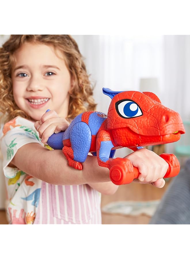 سبايدي اند هيز اميزينج فريندز لعبة إطلاق شبكة العنكبوت من Dino Webs، لعبة لعب الأدوار، ألعاب الأبطال الخارقين لمرحلة ما قبل المدرسة للأطفال من سن 3 سنوات فما فوق - Image 3