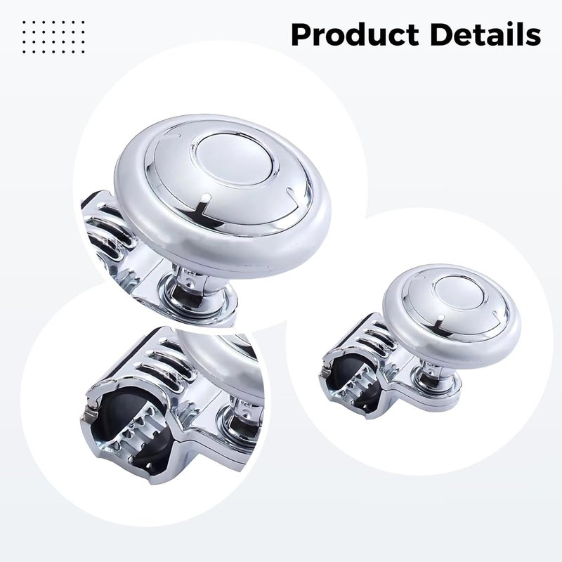Folding Bearing Steering Scope Steering Wheel Spinner Knob with Adjustable Grip, Easy Installation, for Semi Truck, Universal Fit - Image 4