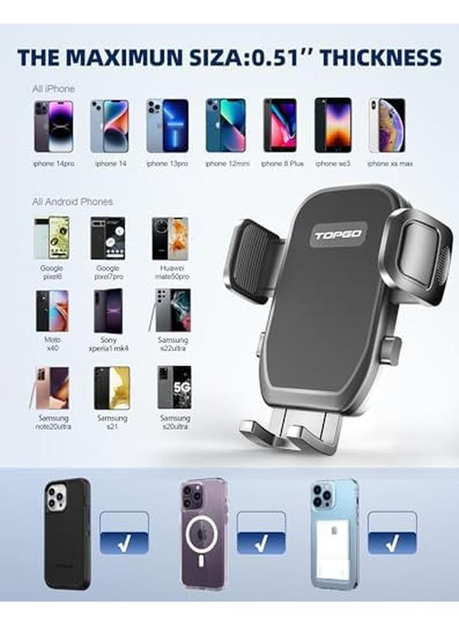 erorex Cup Holder Phone Mount Cup Phone Holder For Car Secure And Stable Cup Holder Phone Holder Cell Phone Automobile Cradle For Iphone 15 And More Smart Phone Black  - Image 4