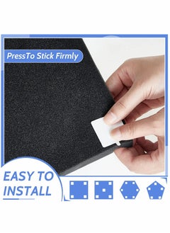 Y&D Square Double Sided Tape Sticker Acoustic Panel Adhesive Sound Proofing Mounting Strips Squares for Foam Panels, 1.4 inch(240 Pcs)  - Image 3