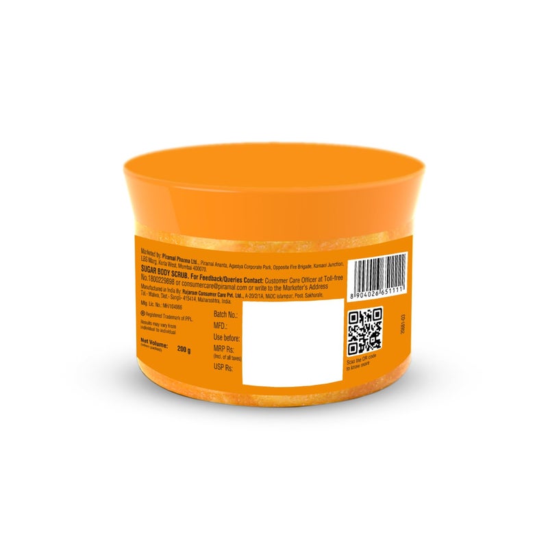 Lacto Calamine سكر مقشر الجسم لكتو كالمين بفيتامين C 200 جرام × 2 مقشر جسم لطيف لبشرة صحية ومتألقة مستخلص بذور العنب يزيل السمرة وخلايا الجلد الميتة - Image 2