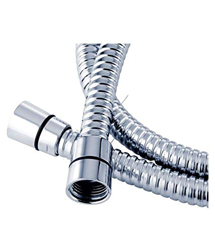 Mawson 1 Meter SS304 Grade Flexible Shower Hose Pipe Chrome Pack of 2 - Image 3