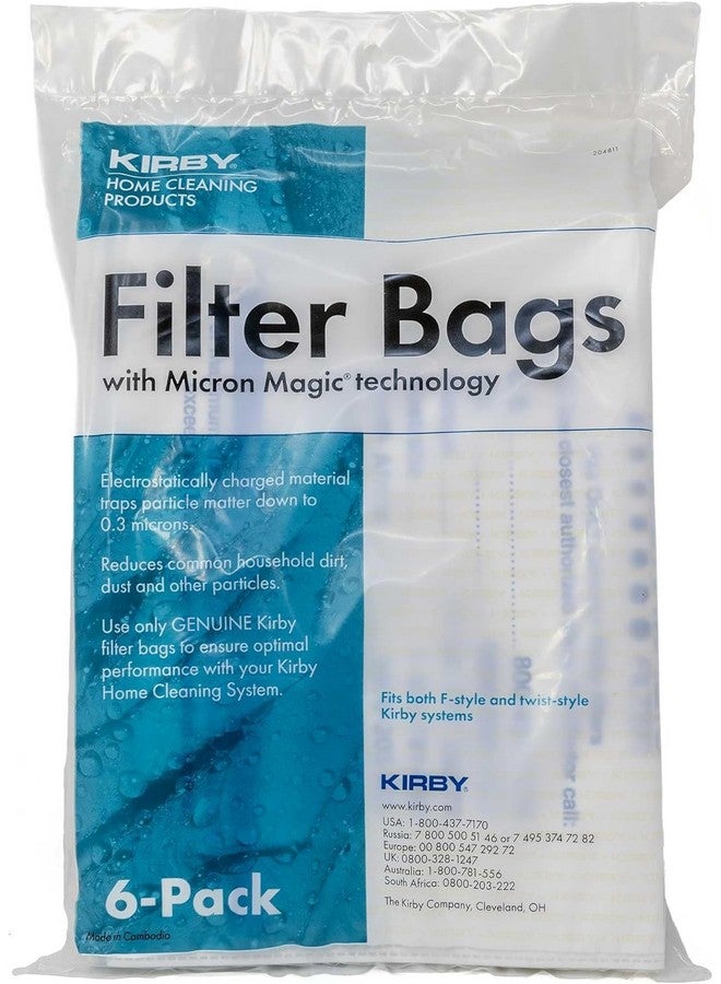 Kirby Kirby Allergen Reduction HEPA Filter Bags 6-Pack | Part #204811 | OEM Replacement for F-Style & Twist-Style Kirby Vacuums  - Image 1