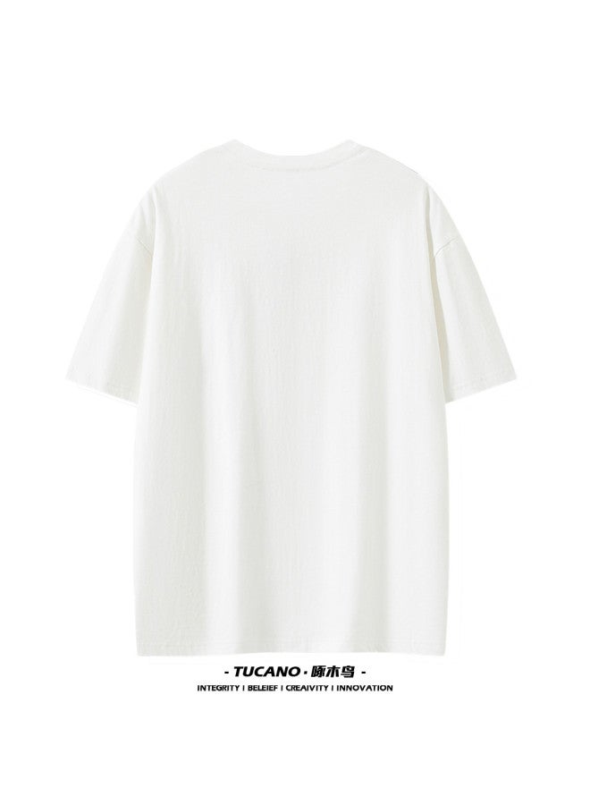 Tucano summer Thin Men's T-shirt Fashion Casual Round Neck Short Sleeve Top For Men - Image 3