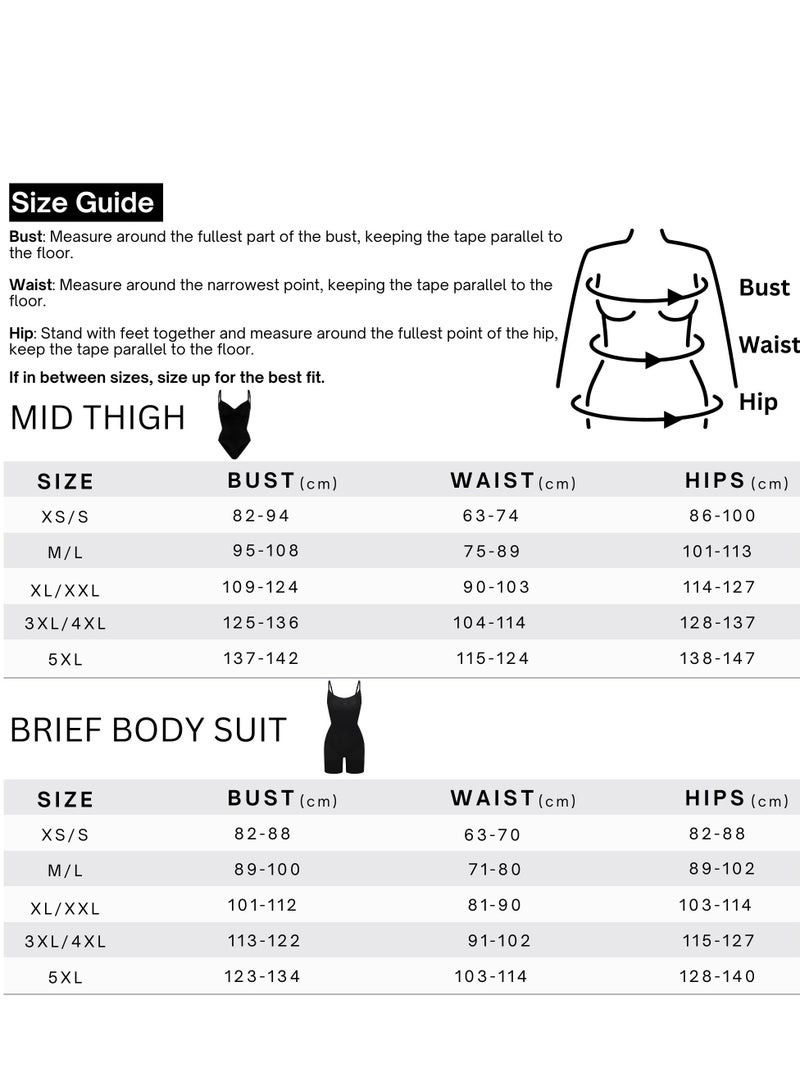 SKKULPT Shapewear Bodysuit for Women Tummy Control - Body Shaper for Women, Sculpting Tank Top MidThigh Shaper- Seamless Waist Slimming, Back Lifting  - Image 4